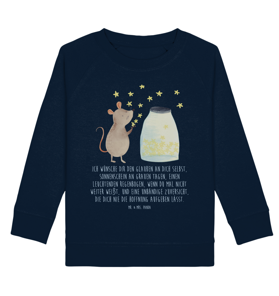 Organic Kinder Pullover Maus Sterne Kinder Pullover, Kinder Sweatshirt, Jungen, Mädchen, Tiermotive, Gute Laune, lustige Sprüche, Tiere, Maus, Sterne, Wunsch, Kind, Taufe, Taufgeschenk, Geburt, Schwangerschaft, erstes Kind, Kindergeburtstag, Geburtstag, Hoffnung, Träume