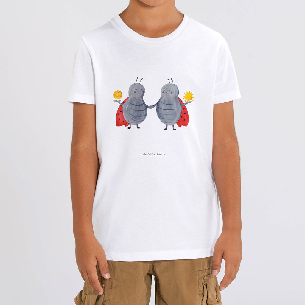 Organic Kinder T-Shirt Sternzeichen Zwilling Kinder T-Shirt, Kinder T-Shirt Mädchen, Kinder T-Shirt Jungen, Tierkreiszeichen, Sternzeichen, Horoskop, Astrologie, Aszendent, Zwillinge, Zwilling Geschenk, Zwilling Sternzeichen, Geburtstag Mai, Geschenk Mai, Geschenk Juni, Marienkäfer, Glückskäfer, Zwillingsbruder, Zwillingsschwester