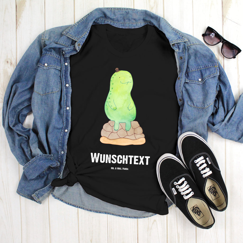 Personalisiertes T-Shirt Schildkröte pausiert T-Shirt Personalisiert, T-Shirt mit Namen, T-Shirt mit Aufruck, Männer, Frauen, Wunschtext, Bedrucken, Schildkröte, Achtsamkeit, Entschleunigen, achtsam