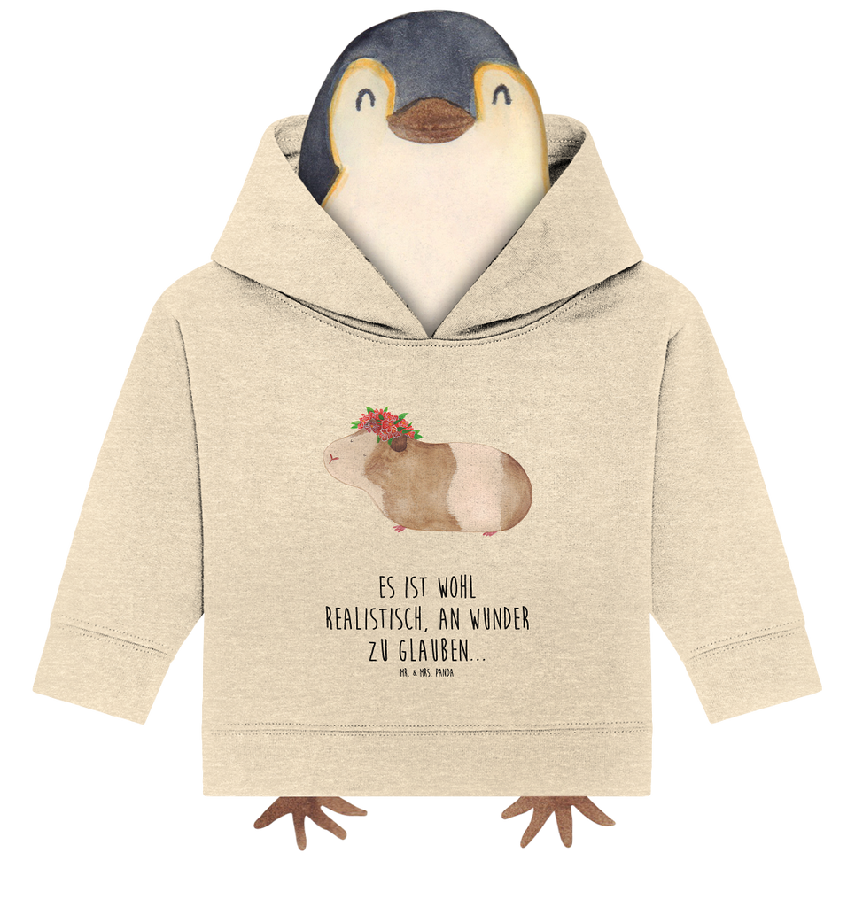 Organic Baby Hoodie Meerschweinchen Weisheit Baby Kapuzenshirt, Baby Kapuzensweatshirt, Baby Hoodie, Baby Pullover, Tiermotive, Gute Laune, lustige Sprüche, Tiere, Meerschweinchen, Meerie, Meeries, Wunder, Blumenkind, Realität, Spruch, Weisheit, Motivation, Wunderland