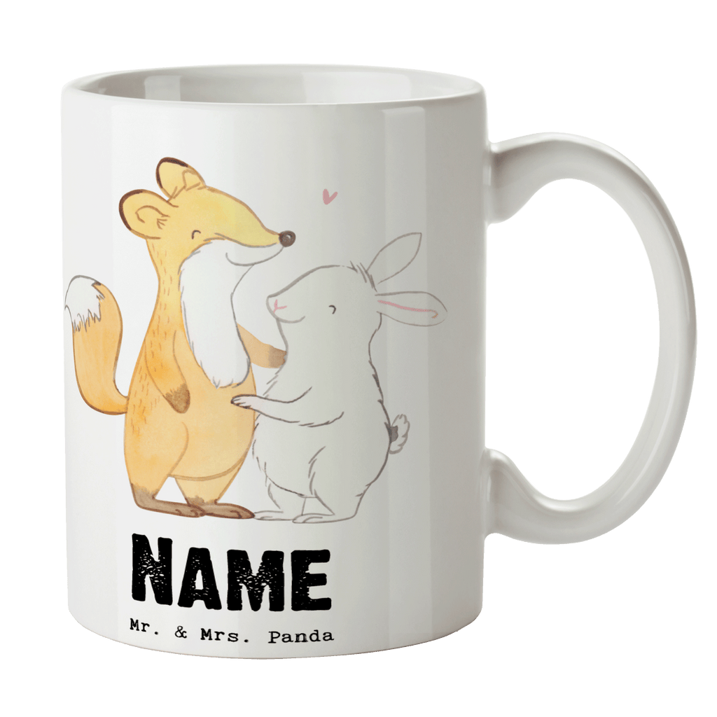 Personalisierte Tasse Fuchs Hase Freunde treffen Personalisierte Tasse, Namenstasse, Wunschname, Personalisiert, Tasse, Namen, Drucken, Tasse mit Namen, Geschenk, Sport, Sportart, Hobby, Schenken, Danke, Dankeschön, Auszeichnung, Gewinn, Sportler, Freunde treffen