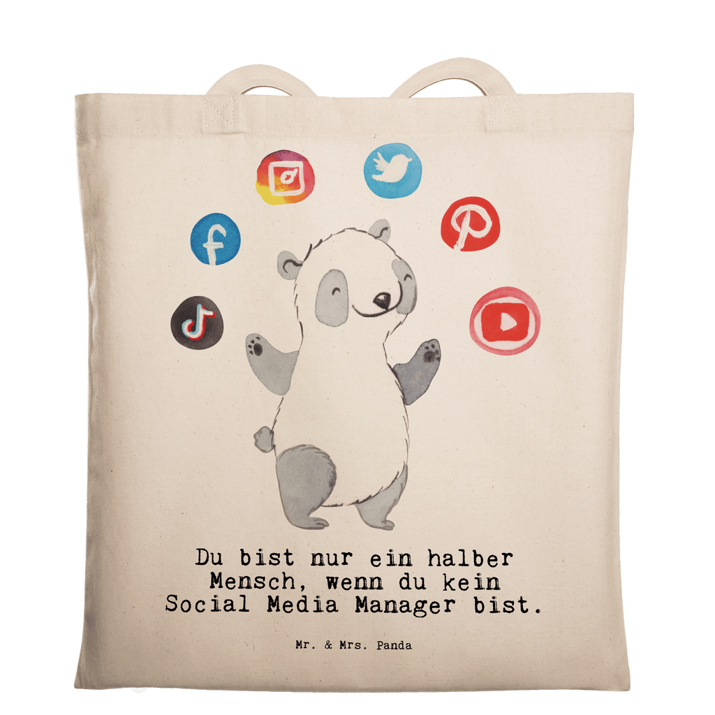 Tragetasche Social Media Manager mit Herz Beuteltasche, Beutel, Einkaufstasche, Jutebeutel, Stoffbeutel, Tasche, Shopper, Umhängetasche, Strandtasche, Schultertasche, Stofftasche, Tragetasche, Badetasche, Jutetasche, Einkaufstüte, Laptoptasche, Beruf, Ausbildung, Jubiläum, Abschied, Rente, Kollege, Kollegin, Geschenk, Schenken, Arbeitskollege, Mitarbeiter, Firma, Danke, Dankeschön