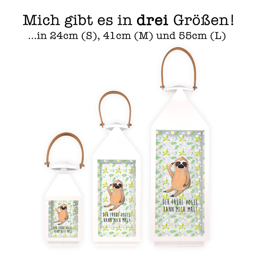 Deko Laterne Faultier Vogel zeigen Gartenlampe, Gartenleuchte, Gartendekoration, Gartenlicht, Laterne kleine Laternen, XXL Laternen, Laterne groß, Faultier, Faultier Geschenk, Faultier Deko, Faultiere, faul, Lieblingstier, Spinner, früher Vogel, der frühe Vogel, Frühaufsteher, Morgenmuffel, Vogel, Faultierwelt