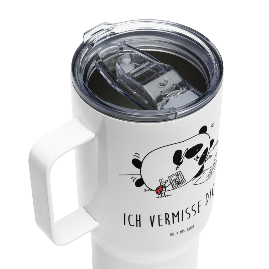 XXL Thermobecher Panda Vermissen Thermobecher, XL Thermobecher, Reisebecher, XL Reisetasse, Großer Thermobecher, Autobecher, Jumbo Becher