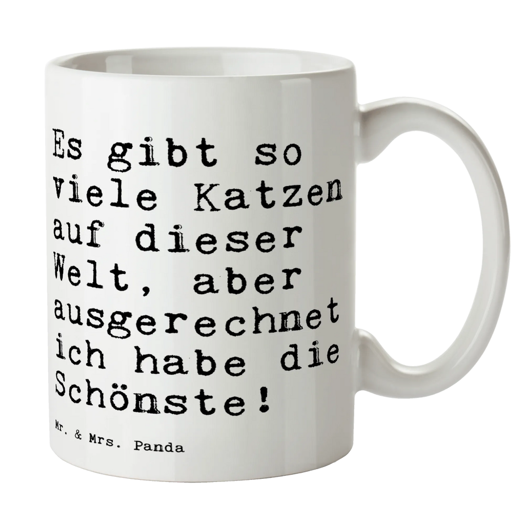 Tasse Sprüche und Zitate Es gibt so viele Katzen auf dieser Welt, aber ausgerechnet ich habe die Schönste! Tasse, Kaffeetasse, Teetasse, Becher, Kaffeebecher, Teebecher, Keramiktasse, Porzellantasse, Büro Tasse, Geschenk Tasse, Tasse Sprüche, Tasse Motive, Kaffeetassen, Tasse bedrucken, Designer Tasse, Cappuccino Tassen, Schöne Teetassen, Spruch, Sprüche, lustige Sprüche, Weisheiten, Zitate, Spruch Geschenke, Spruch Sprüche Weisheiten Zitate Lustig Weisheit Worte