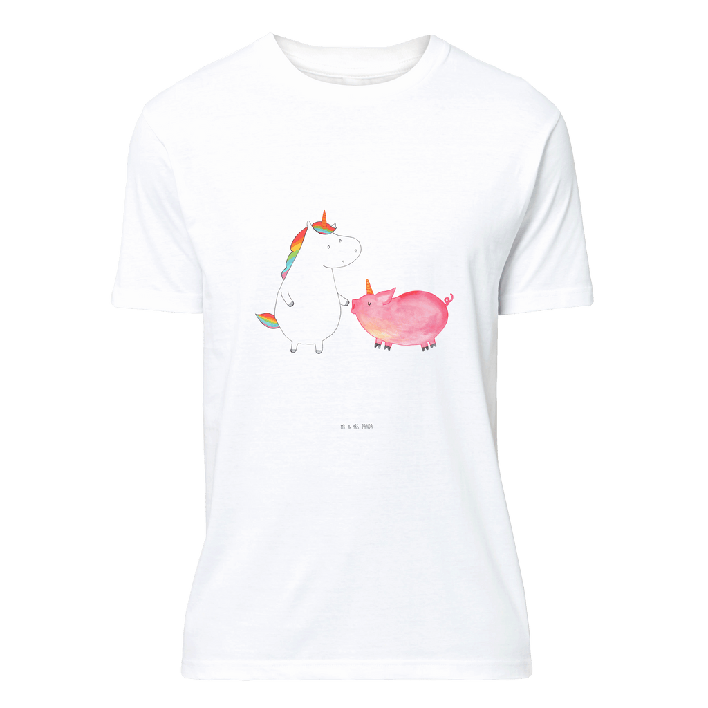 T-Shirt Standard Einhorn + Schweinhorn T-Shirt, Shirt, Tshirt, Lustiges T-Shirt, T-Shirt mit Spruch, Party, Junggesellenabschied, Jubiläum, Geburstag, Herrn, Damen, Männer, Frauen, Schlafshirt, Nachthemd, Sprüche, Einhorn, Einhörner, Einhorn Deko, Pegasus, Unicorn, Freundschaft, Schweinhorn, Schwein, Freundin, Schweinchen