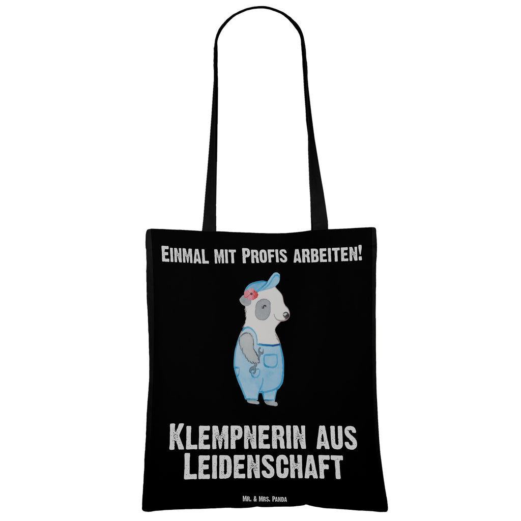 Tragetasche Klempnerin aus Leidenschaft Beuteltasche, Beutel, Einkaufstasche, Jutebeutel, Stoffbeutel, Tasche, Shopper, Umhängetasche, Strandtasche, Schultertasche, Stofftasche, Tragetasche, Badetasche, Jutetasche, Einkaufstüte, Laptoptasche, Beruf, Ausbildung, Jubiläum, Abschied, Rente, Kollege, Kollegin, Geschenk, Schenken, Arbeitskollege, Mitarbeiter, Firma, Danke, Dankeschön, Klempnerin, Handwerkerin, Installateurin, Meisterin, Gesellenprüfung, Fachbetrieb, Bauklempnerin, Sanitärinstallationen