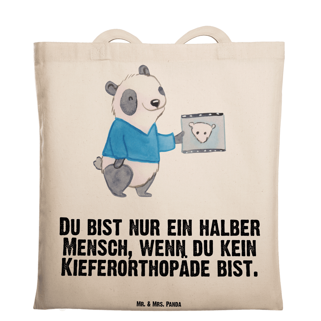 Tragetasche Kieferorthopäde mit Herz Beuteltasche, Beutel, Einkaufstasche, Jutebeutel, Stoffbeutel, Beruf, Ausbildung, Jubiläum, Abschied, Rente, Kollege, Kollegin, Geschenk, Schenken, Arbeitskollege, Mitarbeiter, Firma, Danke, Dankeschön