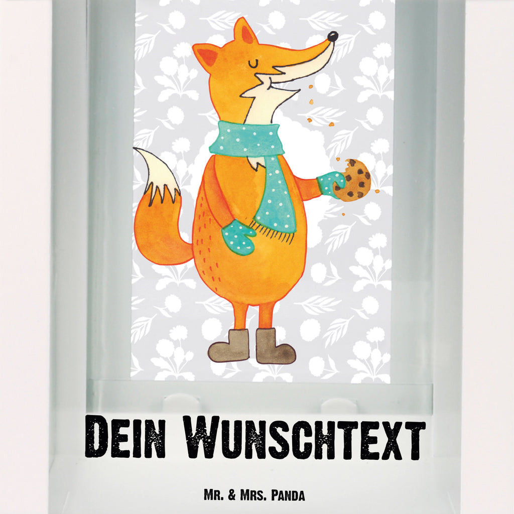 Personalisierte Deko Laterne Fuchs Keks Gartenlampe, Gartenleuchte, Gartendekoration, Gartenlicht, Laterne kleine Laternen, XXL Laternen, Laterne groß, Fuchs, Füchse, Backen Spruch, Kekse, Winter, Weihnachtszeit, Plätzchen, Liebe, Küche Deko