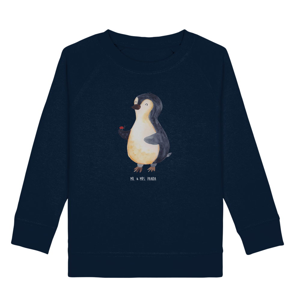 Organic Kinder Pullover Pinguin Marienkäfer Kinder Pullover, Kinder Sweatshirt, Jungen, Mädchen, Pinguin, Pinguine, Marienkäfer, Liebe, Wunder, Glück, Freude, Lebensfreude