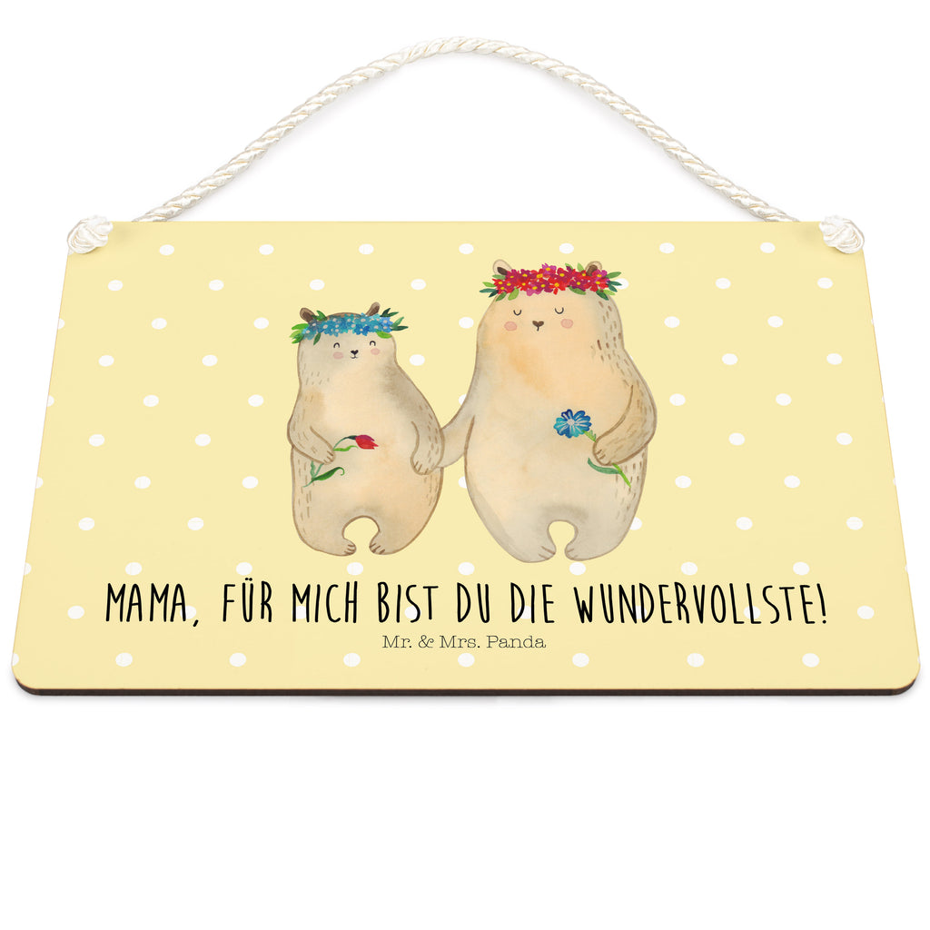 Deko Schild Bären mit Blumenkranz Dekoschild, Deko Schild, Schild, Tür Schild, Türschild, Holzschild, Wandschild, Wanddeko, Familie, Vatertag, Muttertag, Bruder, Schwester, Mama, Papa, Oma, Opa, Bär, Bären, Mutter, Mutti, Mami, Lieblingsmensch, Lieblingsmama, beste Mutter, weltbeste Mama, Geschenk Mama. Muttertag, Tochter, Kind, Kinder, Töchter, Family, Vorbild