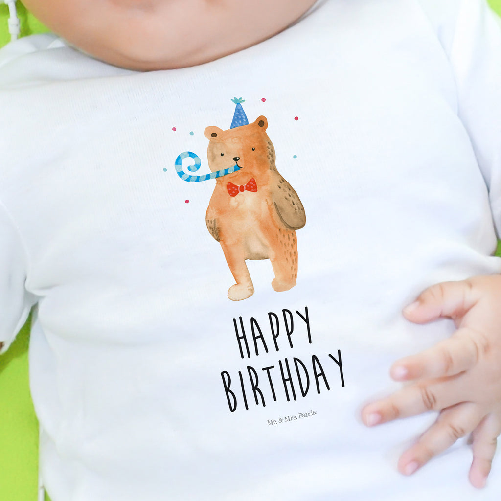 Organic Baby Shirt Bär Geburtstag Baby T-Shirt, Jungen Baby T-Shirt, Mädchen Baby T-Shirt, Shirt, Bär, Teddy, Teddybär, Happy Birthday, Alles Gute, Glückwunsch, Geburtstag