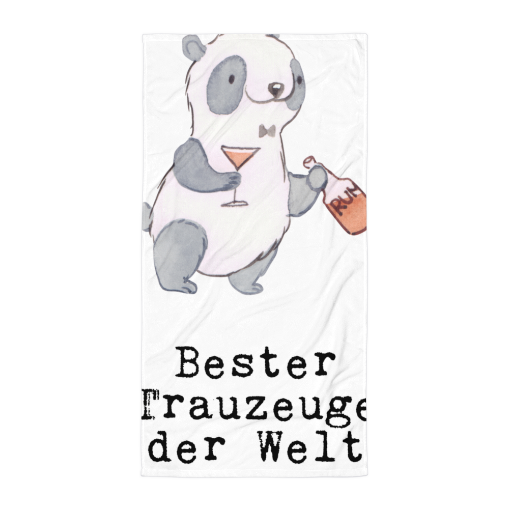 XL Badehandtuch Panda Bester Trauzeuge der Welt Handtuch, Badetuch, Duschtuch, Strandtuch, Saunatuch, für, Dankeschön, Geschenk, Schenken, Geburtstag, Geburtstagsgeschenk, Geschenkidee, Danke, Bedanken, Mitbringsel, Freude machen, Geschenktipp, Trauzeugen, Trauzeuge, Trauhzeugen, Hochzeit, Heirat, JGA, Trauung, Kirche, Standesamt, Braut, Bräutigam