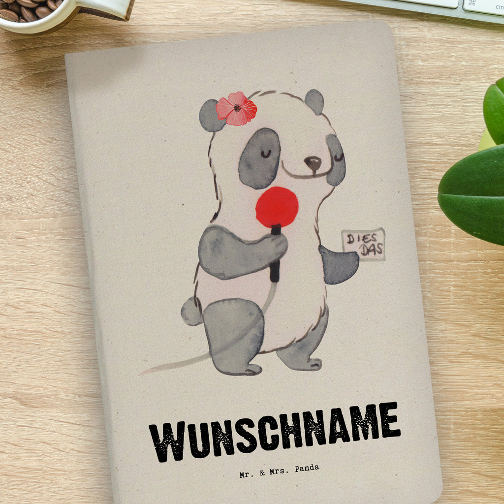 DIN A4 Personalisiertes Notizbuch Reporterin mit Herz Personalisiertes Notizbuch, Notizbuch mit Namen, Notizbuch bedrucken, Personalisierung, Namensbuch, Namen, Beruf, Ausbildung, Jubiläum, Abschied, Rente, Kollege, Kollegin, Geschenk, Schenken, Arbeitskollege, Mitarbeiter, Firma, Danke, Dankeschön