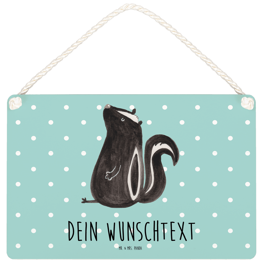 Personalisiertes Deko Schild Stinktier Sitzen Dekoschild, Deko Schild, Schild, Tür Schild, Türschild, Holzschild, Wandschild, Wanddeko, Stinktier, Skunk, Wildtier, Raubtier, Stinker, Stinki, Spruch, Büro, Recht, Besserwisser