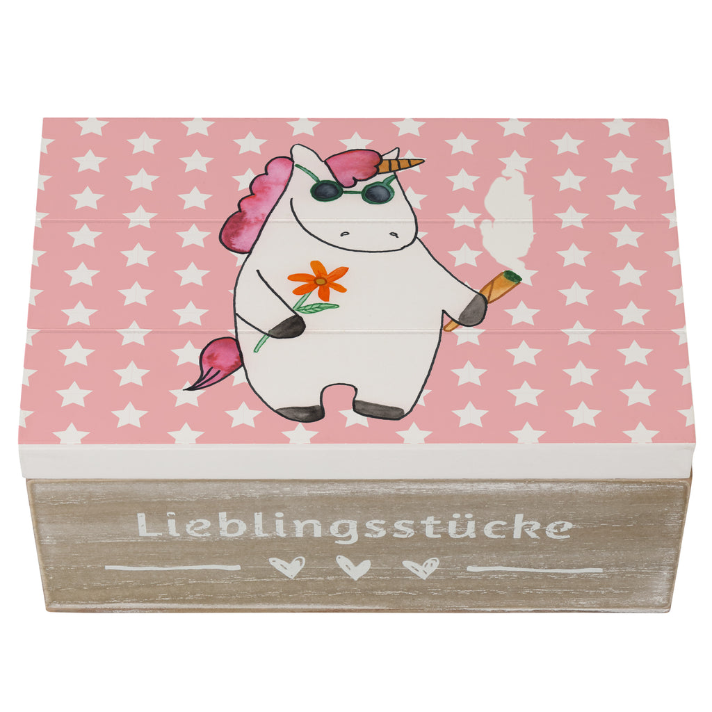 Holzkiste Einhorn Woodstock Holzkiste, Kiste, Schatzkiste, Truhe, Schatulle, XXL, Erinnerungsbox, Erinnerungskiste, Dekokiste, Aufbewahrungsbox, Geschenkbox, Geschenkdose, Einhorn, Einhörner, Einhorn Deko, Pegasus, Unicorn, Kiffen, Joint, Zigarette, Alkohol, Party, Spaß. lustig, witzig, Woodstock