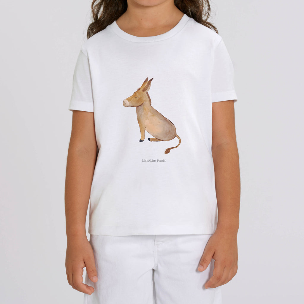 Organic Kinder T-Shirt Esel Kinder T-Shirt, Kinder T-Shirt Mädchen, Kinder T-Shirt Jungen, Tiermotive, Gute Laune, lustige Sprüche, Tiere, Esel, Weisheit, Lebensmut, Lebensglück, Ziel, Lebensziel, Mut, erfolg, tapferkeit, positive gedanken, zuversicht