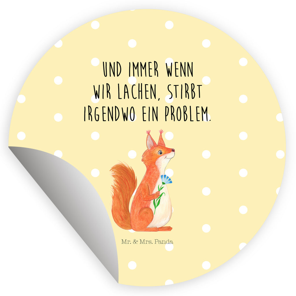 Rund Aufkleber Eichhörnchen Blume Sticker, Aufkleber, Etikett, Tiermotive, Gute Laune, lustige Sprüche, Tiere, Eichhörnchen, Eichhorn, Spruch positiv, Lachen, Spaß, Motivation Sprüche, Motivation Bilder, glücklich Spruch, Spruch Deko