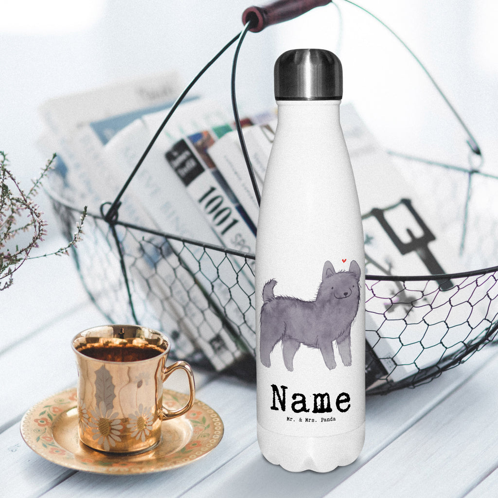 Personalisierte Thermosflasche Schipperke Lebensretter Personalisierte Isolierflasche, Personalisierte Thermoflasche, Personalisierte Trinkflasche, Trinkflasche Mit Namen, Wunschname, Bedrucken, Namensflasche, Hund, Hunderasse, Rassehund, Hundebesitzer, Geschenk, Tierfreund, Schenken, Welpe, Schipperke, belgische Hunderasse