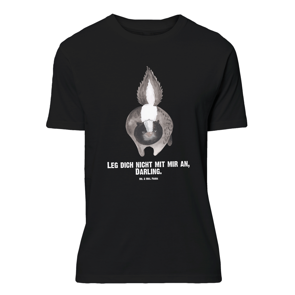 Personalisiertes T-Shirt Stinktier Angriff T-Shirt Personalisiert, T-Shirt mit Namen, T-Shirt mit Aufruck, Männer, Frauen, Wunschtext, Bedrucken, Stinktier, Skunk, Wildtier, Raubtier, Stinker, Stinki, wütend, Drohung