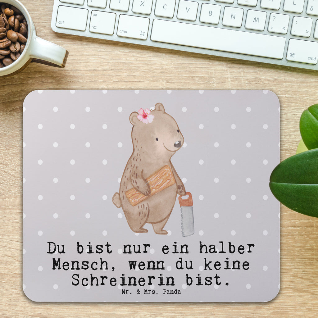 Mauspad Schreinerin mit Herz Mousepad, Computer zubehör, Büroausstattung, PC Zubehör, Arbeitszimmer, Mauspad, Einzigartiges Mauspad, Designer Mauspad, Mausunterlage, Mauspad Büro, Beruf, Ausbildung, Jubiläum, Abschied, Rente, Kollege, Kollegin, Geschenk, Schenken, Arbeitskollege, Mitarbeiter, Firma, Danke, Dankeschön