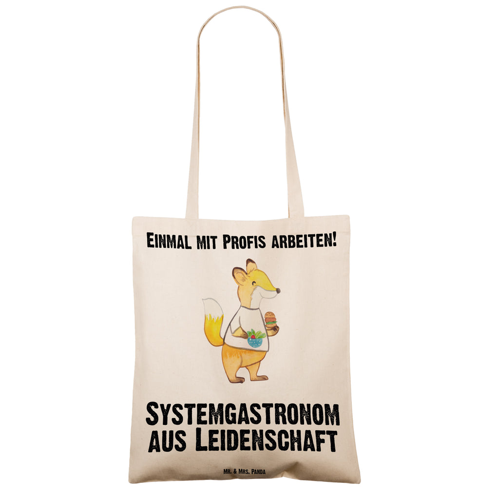 Tragetasche Systemgastronom aus Leidenschaft Beuteltasche, Beutel, Einkaufstasche, Jutebeutel, Stoffbeutel, Tasche, Shopper, Umhängetasche, Strandtasche, Schultertasche, Stofftasche, Tragetasche, Badetasche, Jutetasche, Einkaufstüte, Laptoptasche, Beruf, Ausbildung, Jubiläum, Abschied, Rente, Kollege, Kollegin, Geschenk, Schenken, Arbeitskollege, Mitarbeiter, Firma, Danke, Dankeschön