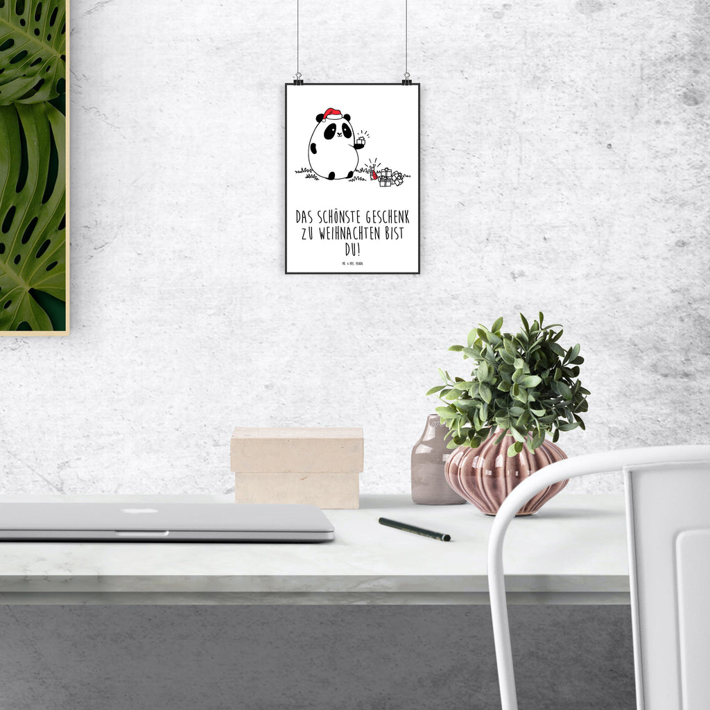 Poster Panda Weihnachtsgeschenk Poster, Wandposter, Bild, Wanddeko, Küchenposter, Kinderposter, Wanddeko Bild, Raumdekoration, Wanddekoration, Handgemaltes Poster, Mr. & Mrs. Panda Poster, Designposter, Kunstdruck, Posterdruck