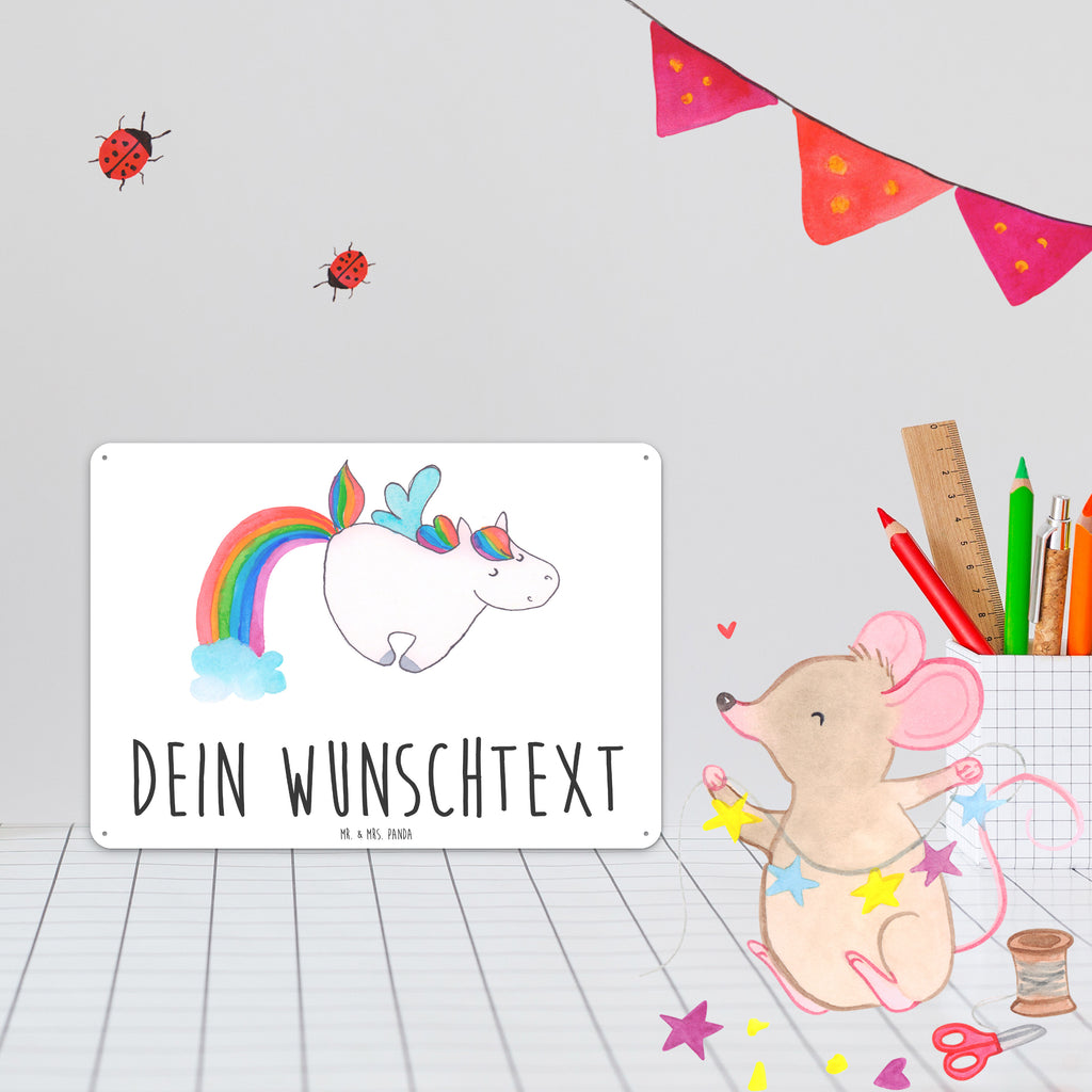 Personalisiertes Blechschild Einhorn Pegasus Blechschild, Metallschild, Geschenk Schild, Schild, Magnet-Metall-Schild, Deko Schild, Wandschild, Wand-Dekoration, Türschild, Einhorn, Einhörner, Einhorn Deko, Pegasus, Unicorn, Regenbogen, Spielen, Realität, Glitzer, Erwachsenwerden