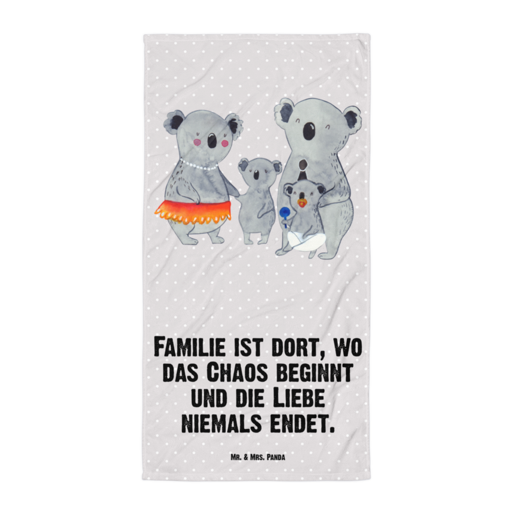 XL Badehandtuch Koala Familie Handtuch, Badetuch, Duschtuch, Strandtuch, Saunatuch, Familie, Vatertag, Muttertag, Bruder, Schwester, Mama, Papa, Oma, Opa, Koala, Koalas, Family, Kinder, Geschwister, Familienleben