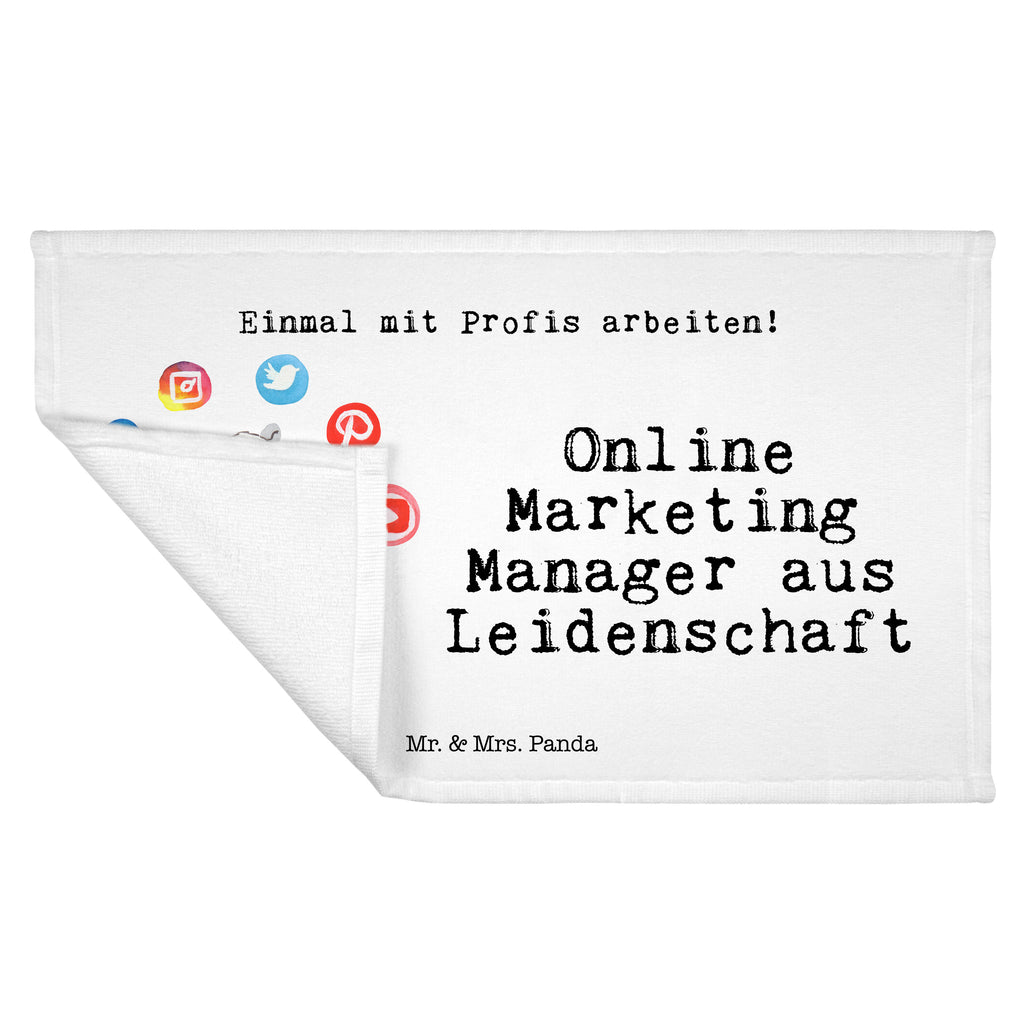 Handtuch Online Marketing Manager aus Leidenschaft Gästetuch, Reisehandtuch, Sport Handtuch, Frottier, Kinder Handtuch, Beruf, Ausbildung, Jubiläum, Abschied, Rente, Kollege, Kollegin, Geschenk, Schenken, Arbeitskollege, Mitarbeiter, Firma, Danke, Dankeschön, Online Marketing, Manager, Marketingmanager, Influencer Marketing, Digital Marketing