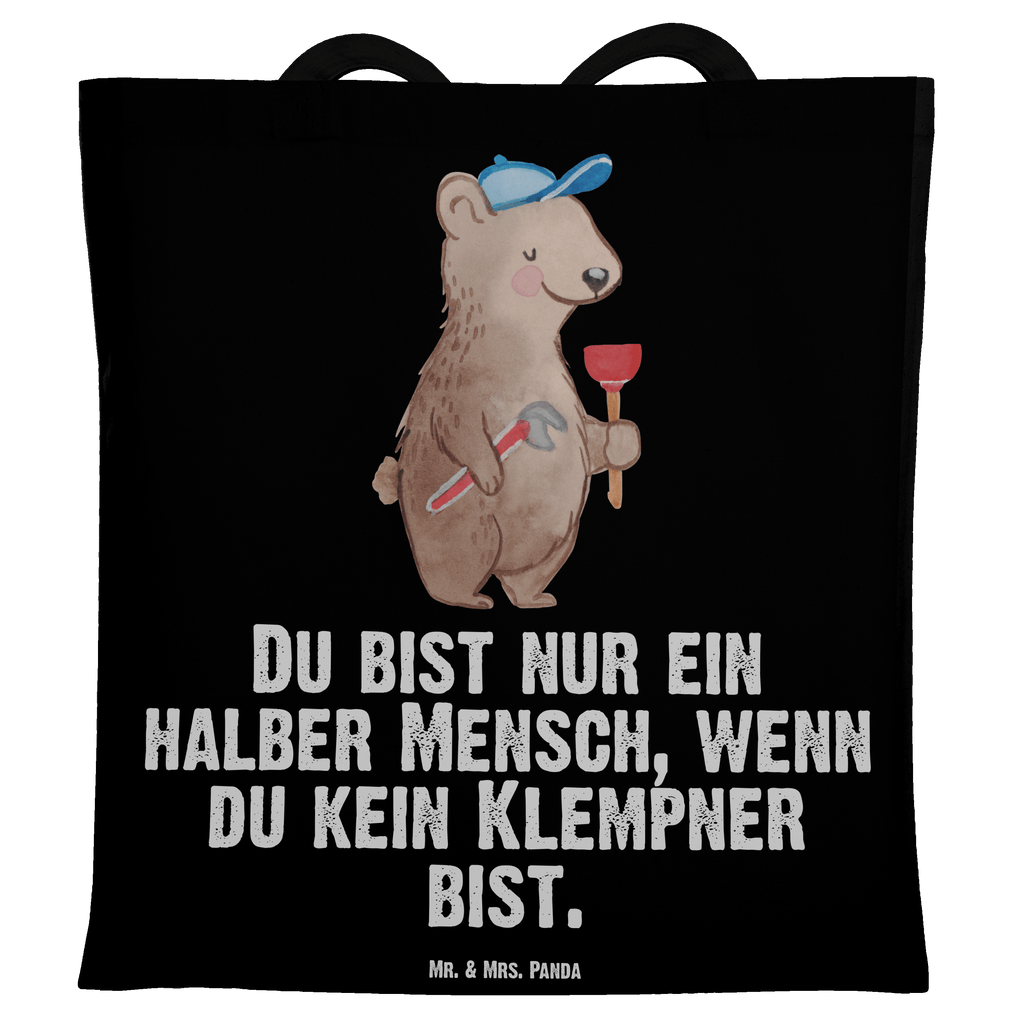 Tragetasche Klempner mit Herz Beuteltasche, Beutel, Einkaufstasche, Jutebeutel, Stoffbeutel, Tasche, Shopper, Umhängetasche, Strandtasche, Schultertasche, Stofftasche, Tragetasche, Badetasche, Jutetasche, Einkaufstüte, Laptoptasche, Beruf, Ausbildung, Jubiläum, Abschied, Rente, Kollege, Kollegin, Geschenk, Schenken, Arbeitskollege, Mitarbeiter, Firma, Danke, Dankeschön, Klempner, Handwerker, Installateur, Meister, Gesellenprüfung, Fachbetrieb, Bauklempner, Sanitärinstallationen