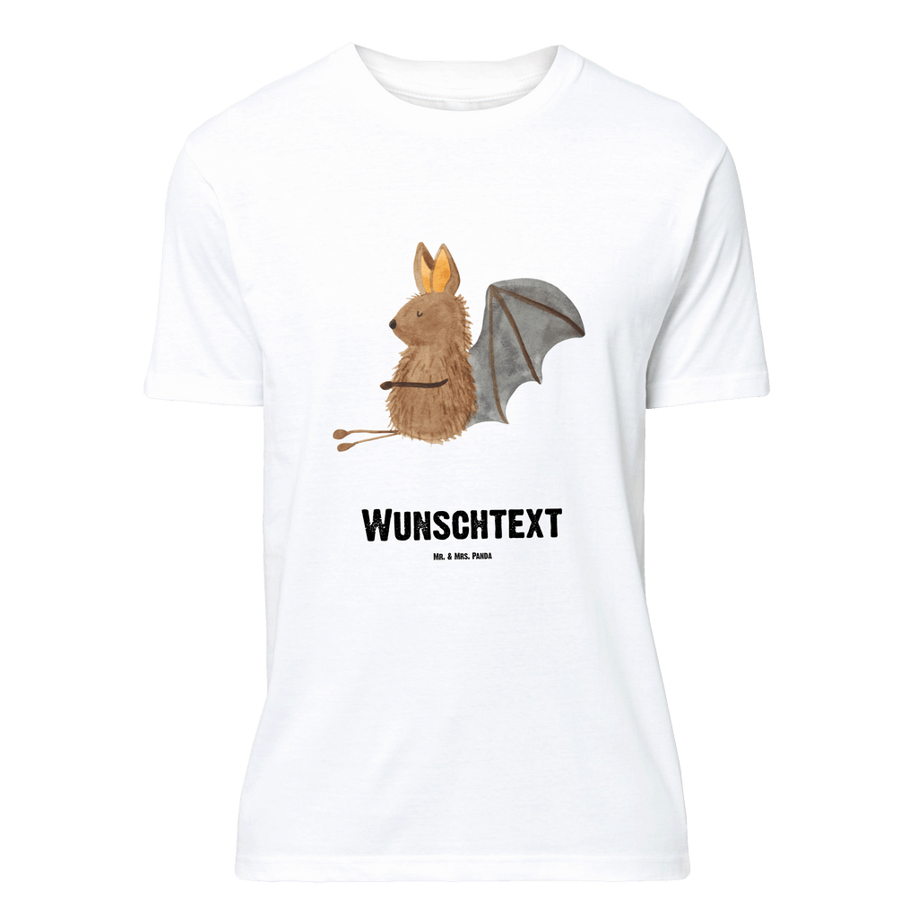 Personalisiertes T-Shirt Fledermaus sitzend T-Shirt Personalisiert, T-Shirt mit Namen, T-Shirt mit Aufruck, Männer, Frauen, Tiermotive, Gute Laune, lustige Sprüche, Tiere, Fledermaus, Fledermäuse, Motivation, entspannen