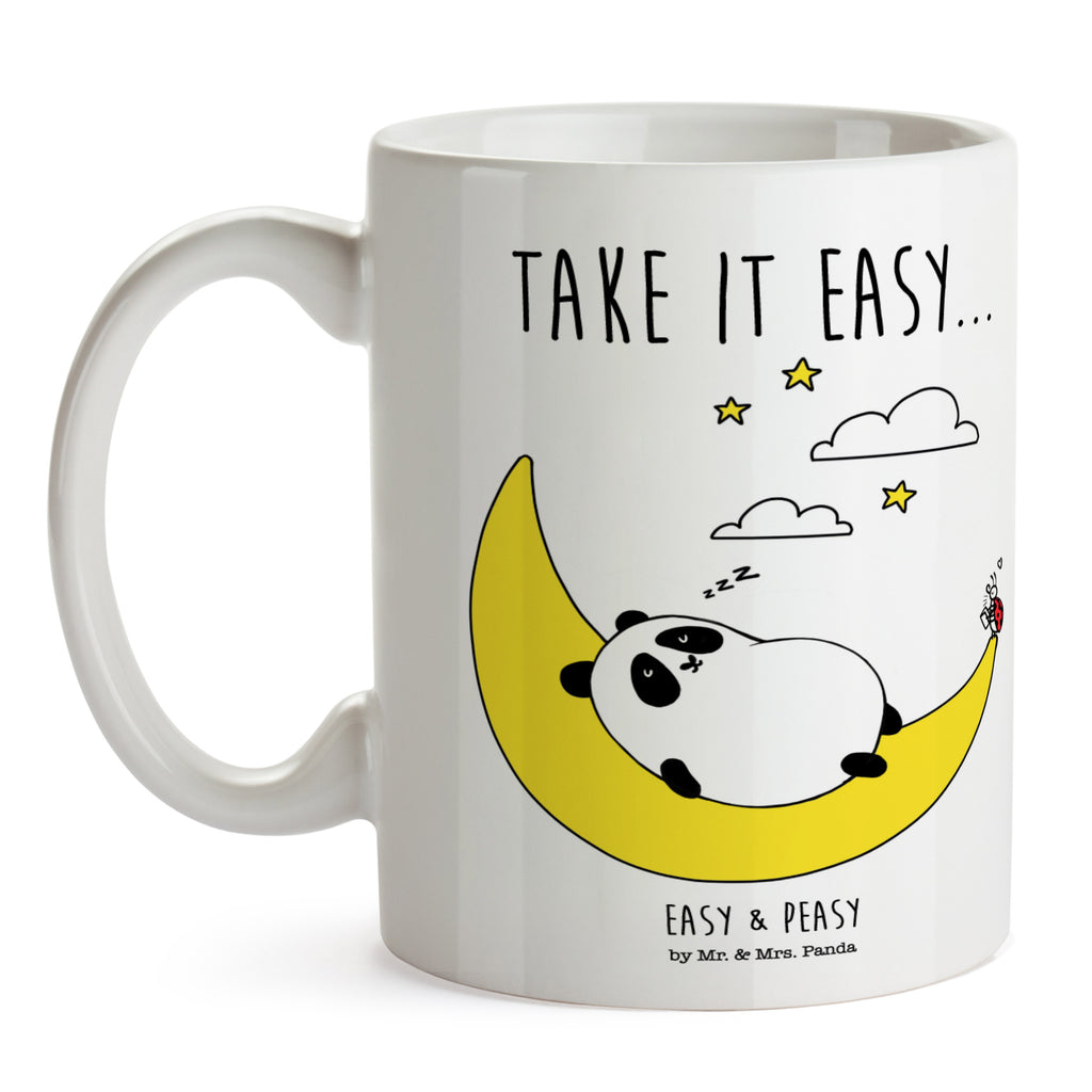 Tasse Easy & Peasy Take it Easy Tasse, Kaffeetasse, Teetasse, Becher, Kaffeebecher, Teebecher, Keramiktasse, Porzellantasse, Büro Tasse, Geschenk Tasse, Tasse Sprüche, Tasse Motive, Kaffeetassen, Tasse bedrucken, Designer Tasse, Cappuccino Tassen, Schöne Teetassen