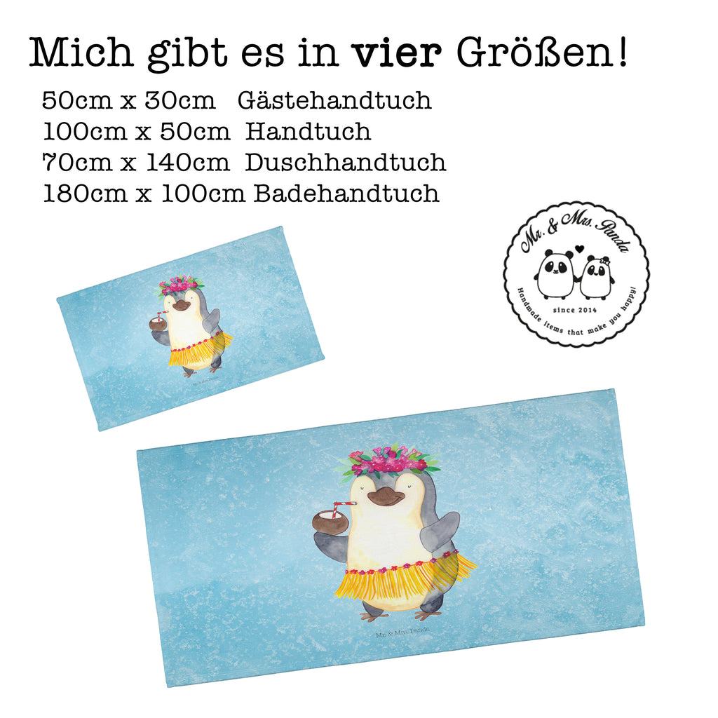 Handtuch Pinguin Kokosnuss Handtuch, Badehandtuch, Badezimmer, Handtücher, groß, Kinder, Baby, Pinguin, Aloha, Hawaii, Urlaub, Kokosnuss, Pinguine