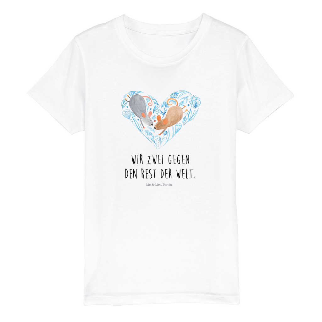 Organic Kinder T-Shirt Mäuse Herz Kinder T-Shirt, Kinder T-Shirt Mädchen, Kinder T-Shirt Jungen, Liebe, Partner, Freund, Freundin, Ehemann, Ehefrau, Heiraten, Verlobung, Heiratsantrag, Liebesgeschenk, Jahrestag, Hocheitstag, Maus, Mäuse, Liebesbotschaft, Liebesbeweis, Hochzeit, Lieblingsmensch, Gemeinsamkeit, Love, Geschenk für zwei