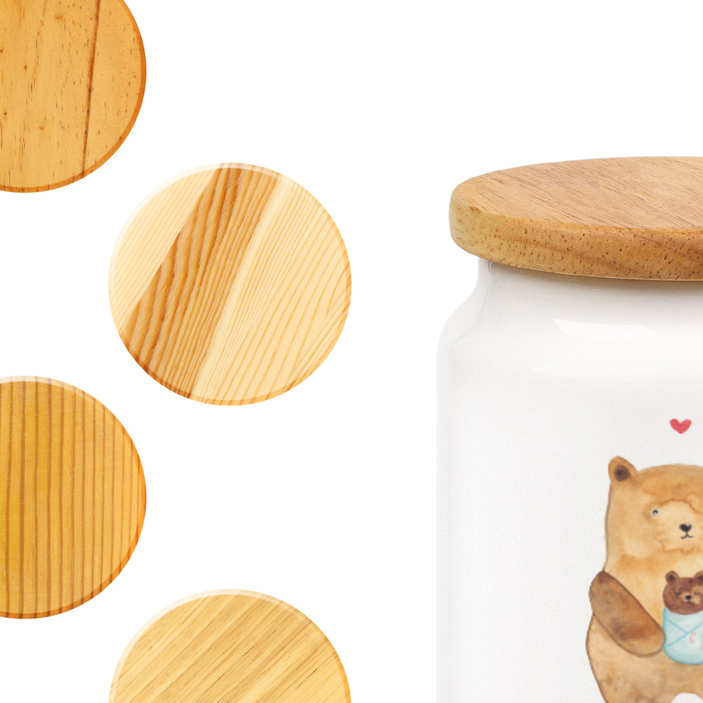 Personalisierte Vorratsdose Bär mit Baby Personalisierte Vorratsdose, Personalisierte Keksdose, Personalisierte Keramikdose, Personalisierte Leckerlidose, Personalisierte Dose, Personalisierter Vorratsbehälter, Personalisierte Aufbewahrungsdose, Bär, Teddy, Teddybär, Eltern, Mutter, Baby, Taufe, Geburt, Nichte, Neffe, Enkel, Enkelin, Täufling, Geburtstag, Glückwunsch