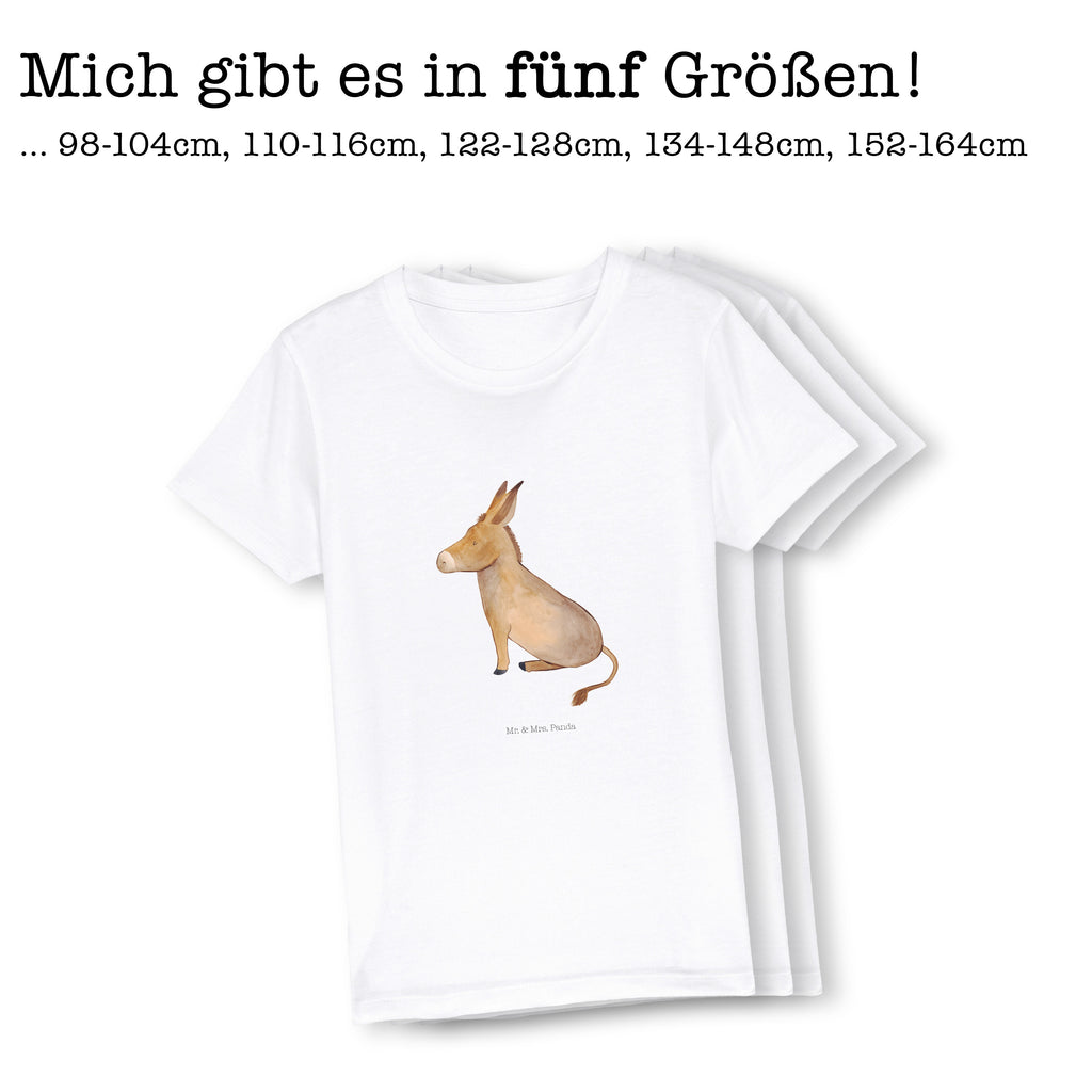 Organic Kinder T-Shirt Esel Kinder T-Shirt, Kinder T-Shirt Mädchen, Kinder T-Shirt Jungen, Tiermotive, Gute Laune, lustige Sprüche, Tiere, Esel, Weisheit, Lebensmut, Lebensglück, Ziel, Lebensziel, Mut, erfolg, tapferkeit, positive gedanken, zuversicht