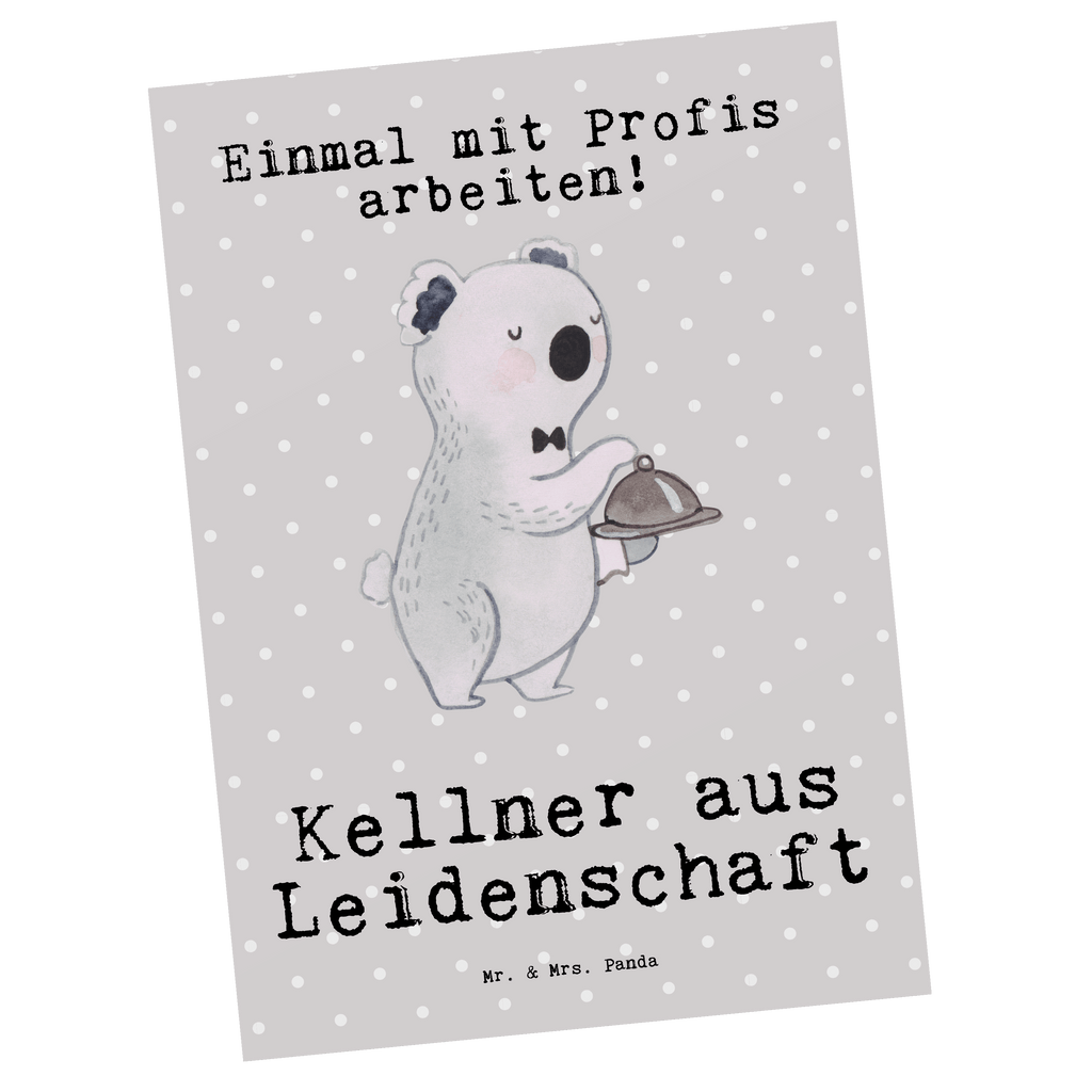 Postkarte Kellner aus Leidenschaft Postkarte, Karte, Geschenkkarte, Grußkarte, Einladung, Ansichtskarte, Geburtstagskarte, Einladungskarte, Dankeskarte, Ansichtskarten, Einladung Geburtstag, Einladungskarten Geburtstag, Beruf, Ausbildung, Jubiläum, Abschied, Rente, Kollege, Kollegin, Geschenk, Schenken, Arbeitskollege, Mitarbeiter, Firma, Danke, Dankeschön, Kellner, Servicekraft, Restaurant, Ober