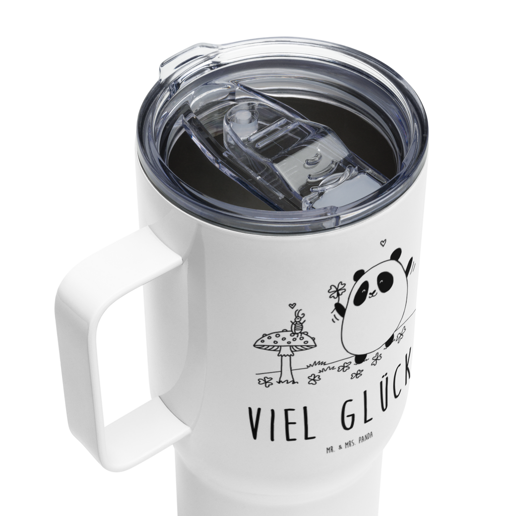 XXL Thermobecher Panda Glück Thermobecher, XL Thermobecher, Reisebecher, XL Reisetasse, Großer Thermobecher, Autobecher, Jumbo Becher