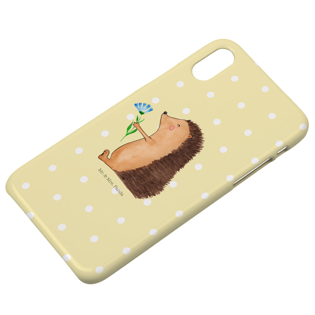 Handyhülle Igel Blumen Handyhülle, Handycover, Cover, Handy, Hülle, Iphone 10, Iphone X, Tiermotive, Gute Laune, lustige Sprüche, Tiere, Igel, Gute Besserung, Genesungswünsche, Krankheit, Krankenhaus, krank, Besuch