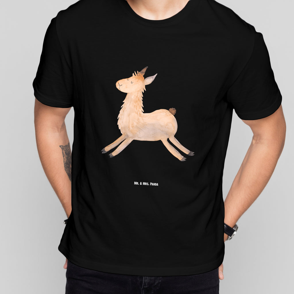 T-Shirt Standard Lama Springen T-Shirt, Shirt, Tshirt, Lustiges T-Shirt, T-Shirt mit Spruch, Party, Junggesellenabschied, Jubiläum, Geburstag, Herrn, Damen, Männer, Frauen, Schlafshirt, Nachthemd, Sprüche, Lama, Alpaka, Lamas, Lieblingstag, Happy day, fröhlich, Glück, Freundin, Liebeskummer, Neustart, guten Morgen, Start, Prüfung, Abitur