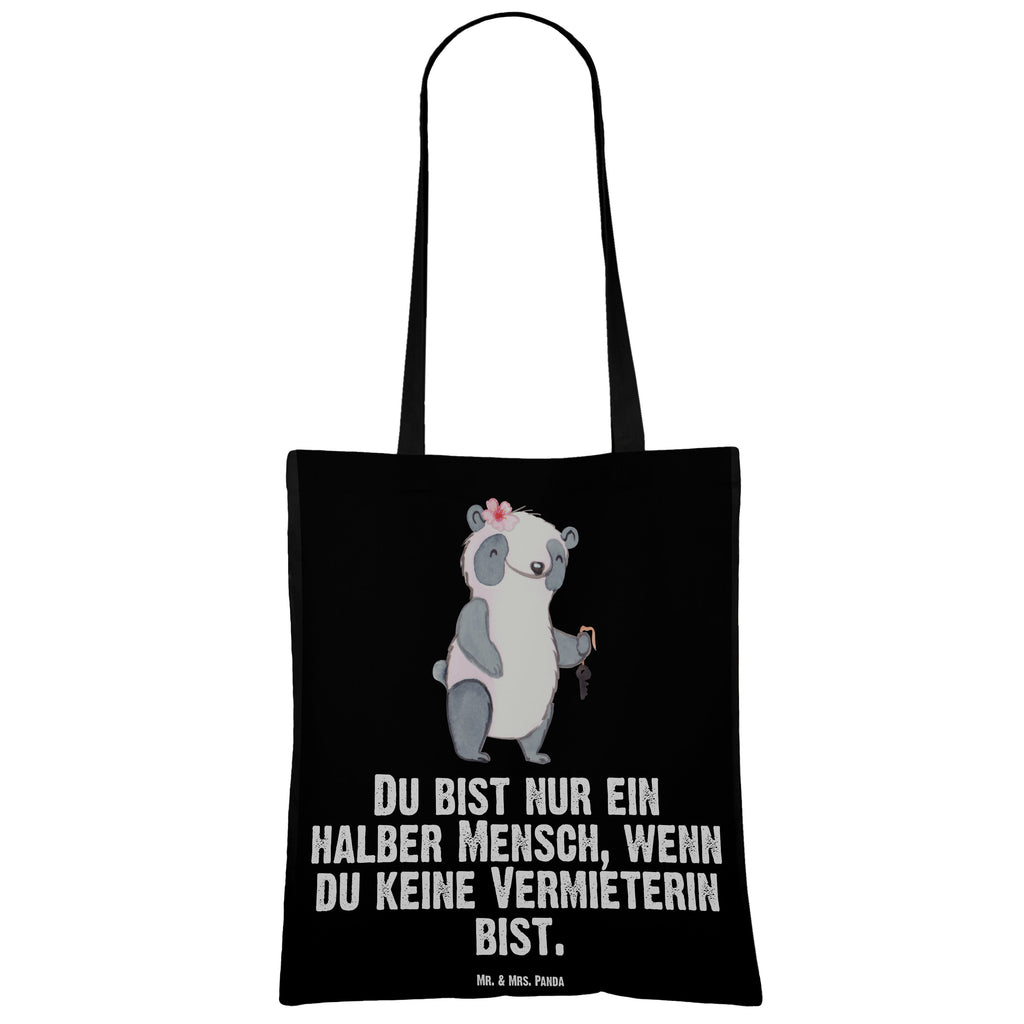 Tragetasche Vermieterin mit Herz Beuteltasche, Beutel, Einkaufstasche, Jutebeutel, Stoffbeutel, Tasche, Shopper, Umhängetasche, Strandtasche, Schultertasche, Stofftasche, Tragetasche, Badetasche, Jutetasche, Einkaufstüte, Laptoptasche, Beruf, Ausbildung, Jubiläum, Abschied, Rente, Kollege, Kollegin, Geschenk, Schenken, Arbeitskollege, Mitarbeiter, Firma, Danke, Dankeschön