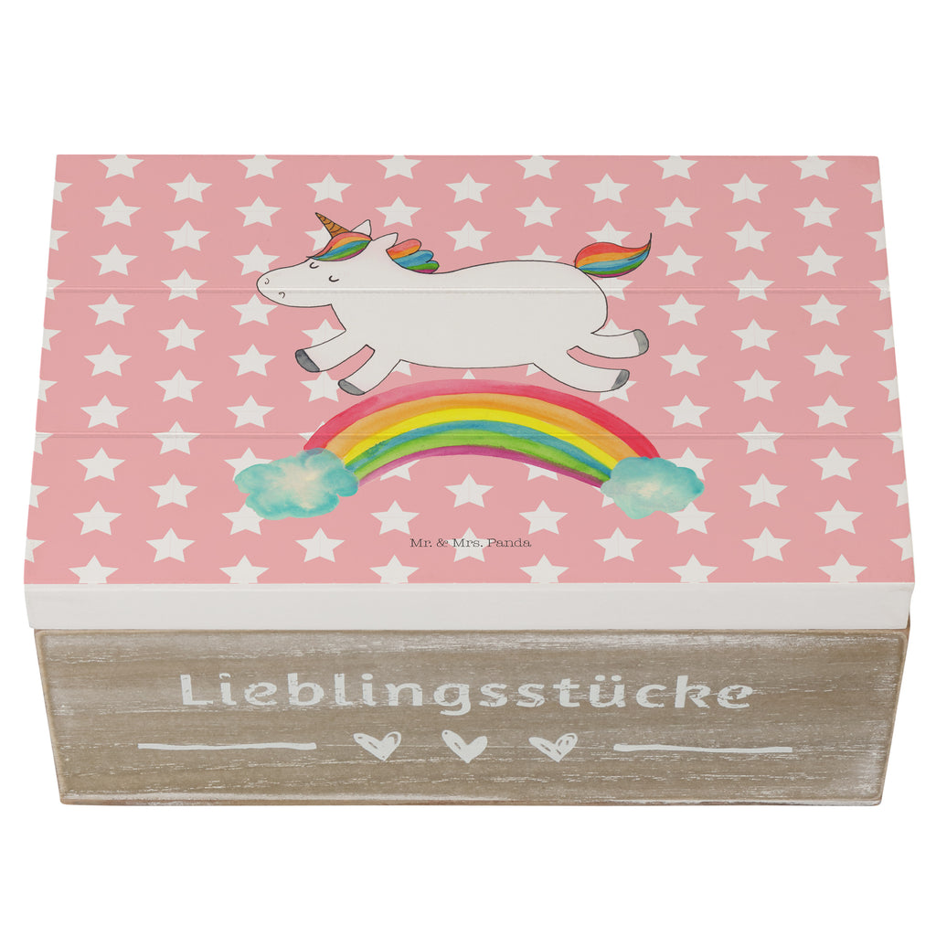 Holzkiste Einhorn Regenbogen Holzkiste, Kiste, Schatzkiste, Truhe, Schatulle, XXL, Erinnerungsbox, Erinnerungskiste, Dekokiste, Aufbewahrungsbox, Geschenkbox, Geschenkdose, Einhorn, Einhörner, Einhorn Deko, Pegasus, Unicorn, Regenbogen, Glitzer, Einhornpower, Erwachsenwerden, Einhornautobahn