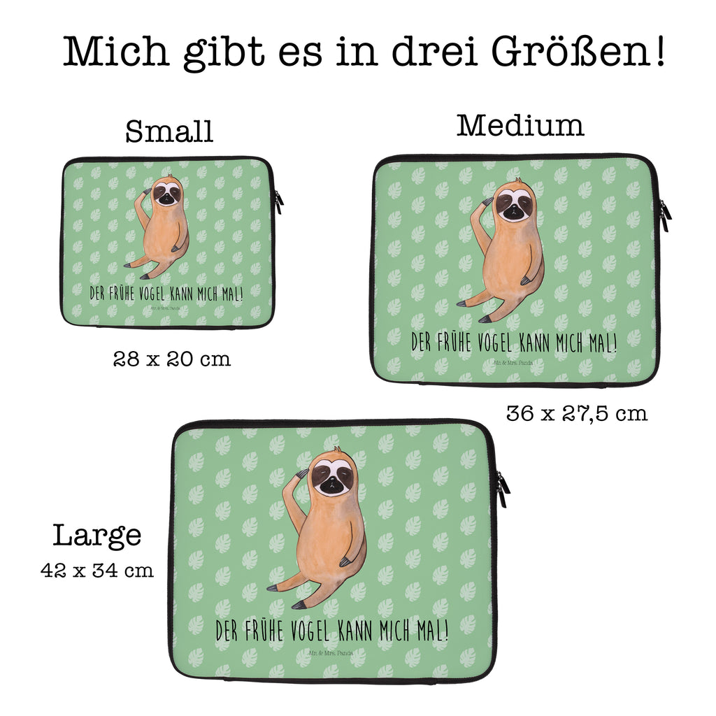 Notebook Tasche Faultier Vogel zeigen Notebook Tasche, Laptop, Computertasche, Tasche, Notebook-Tasche, Notebook-Reisehülle, Notebook Schutz, Faultier, Faultier Geschenk, Faultier Deko, Faultiere, faul, Lieblingstier, Spinner, früher Vogel, der frühe Vogel, Frühaufsteher, Morgenmuffel, Vogel, Faultierwelt