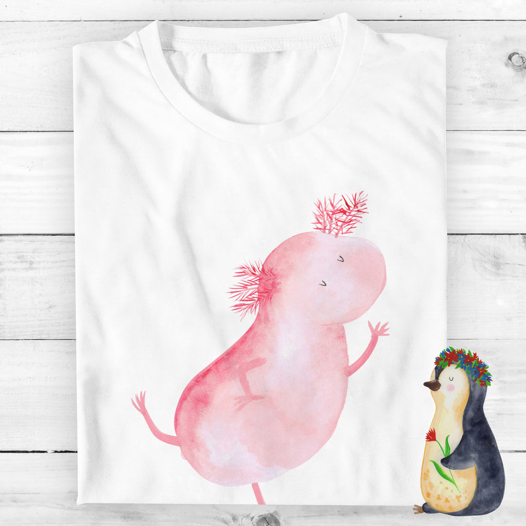 Personalisiertes T-Shirt Axolotl Tanzen T-Shirt Personalisiert, T-Shirt mit Namen, T-Shirt mit Aufruck, Männer, Frauen, Wunschtext, Bedrucken, Axolotl, Molch, Axolot, Schwanzlurch, Lurch, Lurche, Dachschaden, Sterne, verrückt, Freundin, beste Freundin