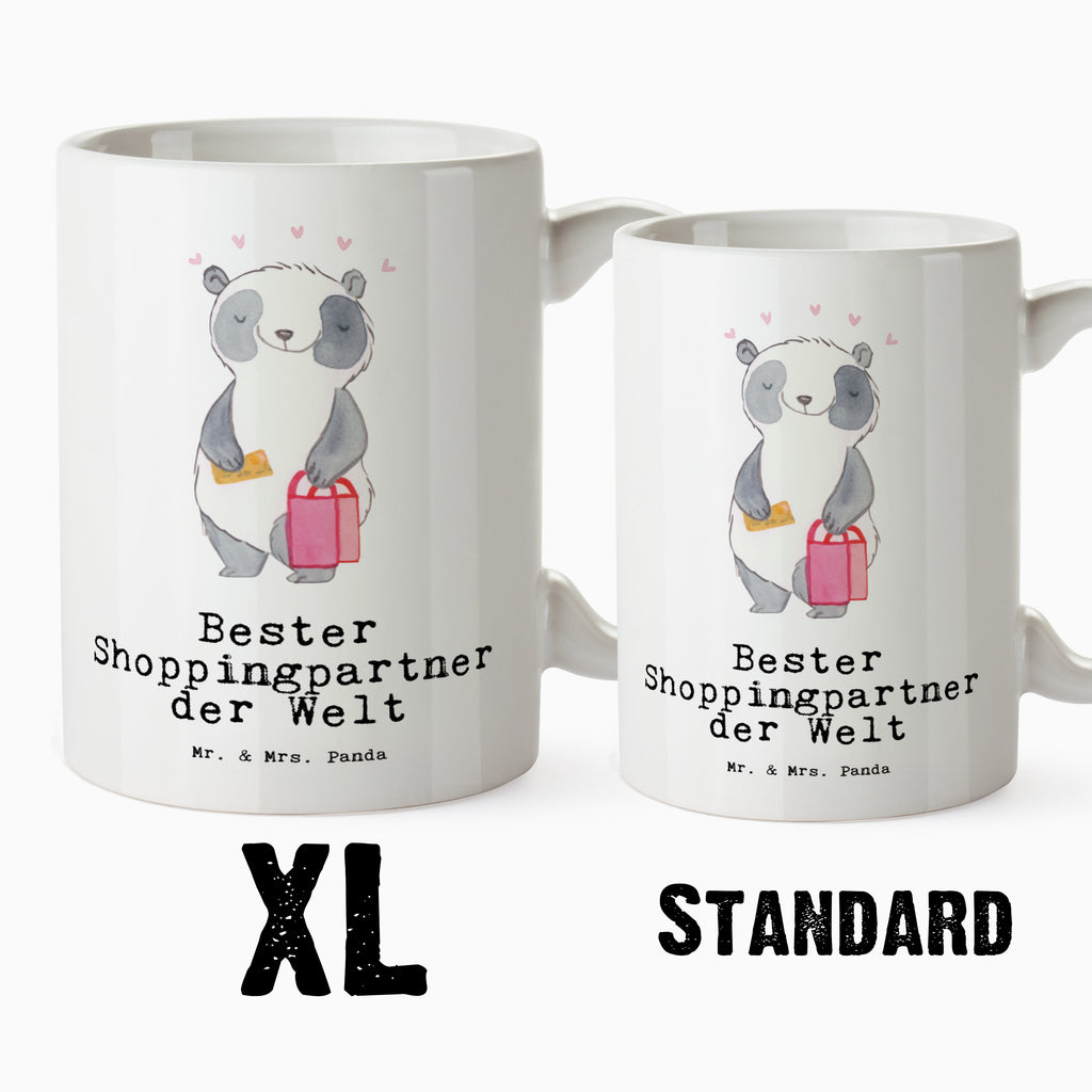 XL Tasse Panda Bester Shoppingpartner der Welt XL Tasse, Große Tasse, Grosse Kaffeetasse, XL Becher, XL Teetasse, spülmaschinenfest, Jumbo Tasse, Groß, für, Dankeschön, Geschenk, Schenken, Geburtstag, Geburtstagsgeschenk, Geschenkidee, Danke, Bedanken, Mitbringsel, Freude machen, Geschenktipp, Shoppingpartner, Shoppen, Begleitung, Partner, Freundin, Freund, bff, Shopping, Einkaufen, Shopping-Queen, Queen, Bester