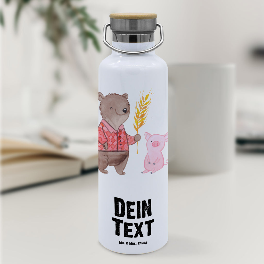 Personalisierte Trinkflasche Bauer mit Herz Personalisierte Trinkflasche, Trinkflasche mit Namen, Trinkflasche bedrucken, Flasche personalisiert, Trinkflasch mit Aufdruck, Trinkflasche Werbegeschenk, Namensaufdruck Trinkflasche, Sportflasche personalisiert, Trinkflasche Sport, Beruf, Ausbildung, Jubiläum, Abschied, Rente, Kollege, Kollegin, Geschenk, Schenken, Arbeitskollege, Mitarbeiter, Firma, Danke, Dankeschön, Landwirt; Bauer, Tierwirt, Agronom, Farmer, Bauernhof