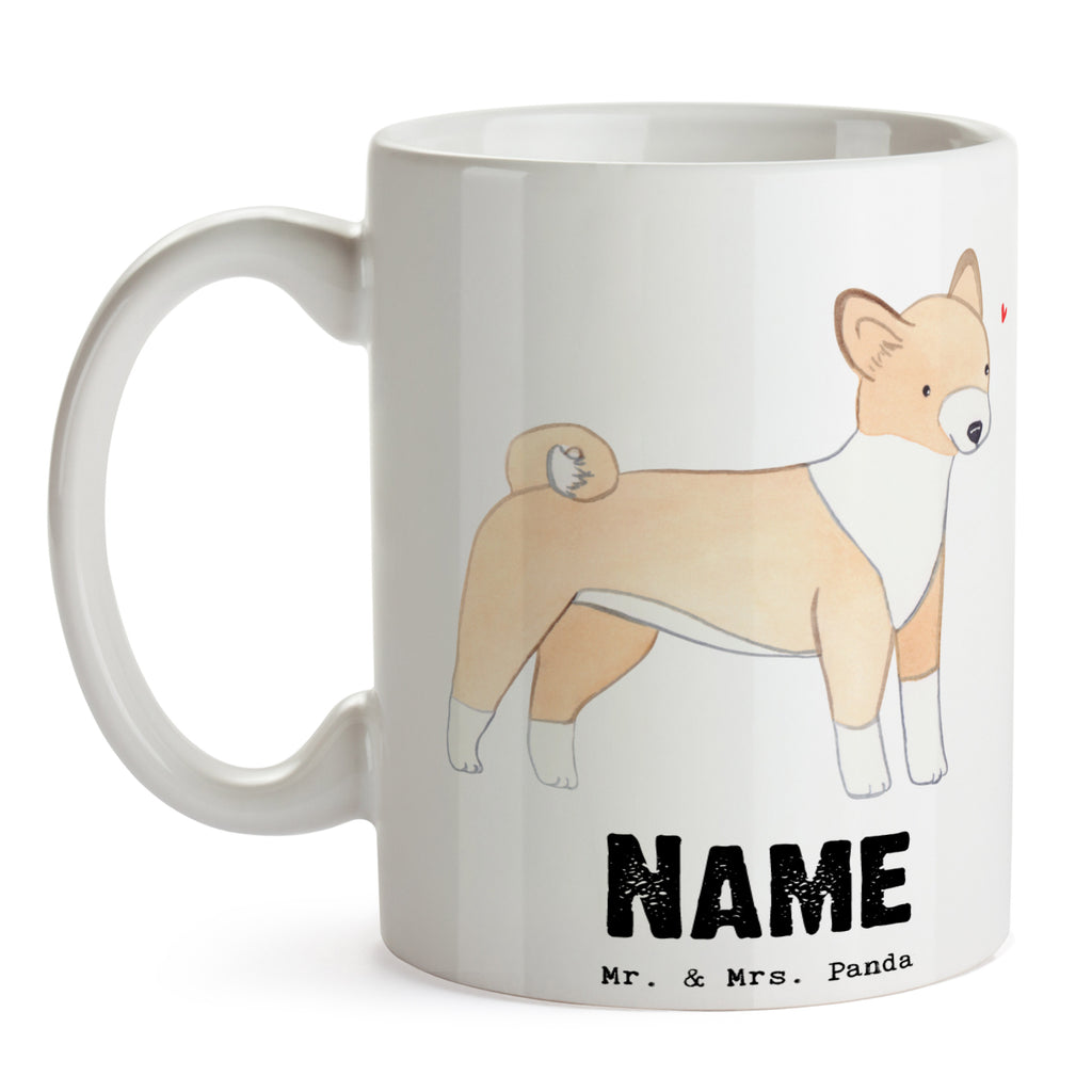 Personalisierte Tasse Basenji Lebensretter Personalisierte Tasse, Namenstasse, Wunschname, Personalisiert, Tasse, Namen, Drucken, Tasse mit Namen, Hund, Hunderasse, Rassehund, Hundebesitzer, Geschenk, Tierfreund, Schenken, Welpe, Kongo-Terrier, Basenji