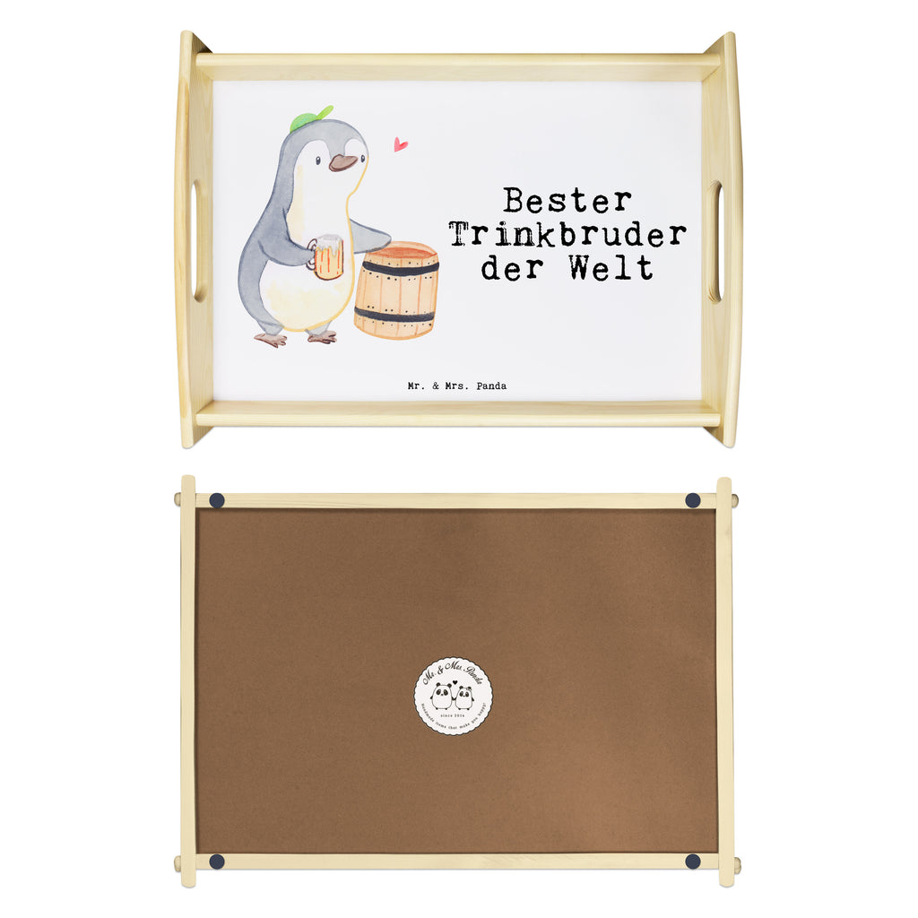 Serviertablett Pinguin Bester Trinkbruder der Welt Tablett, Holztablett, Küchentablett, Dekotablett, Frühstückstablett, für, Dankeschön, Geschenk, Schenken, Geburtstag, Geburtstagsgeschenk, Geschenkidee, Danke, Bedanken, Mitbringsel, Freude machen, Geschenktipp, Trinkbruder, Trinkkumpel, Kumpel, Saufkumpane, Kumpane, Trinken, Party, Kleinigkeit