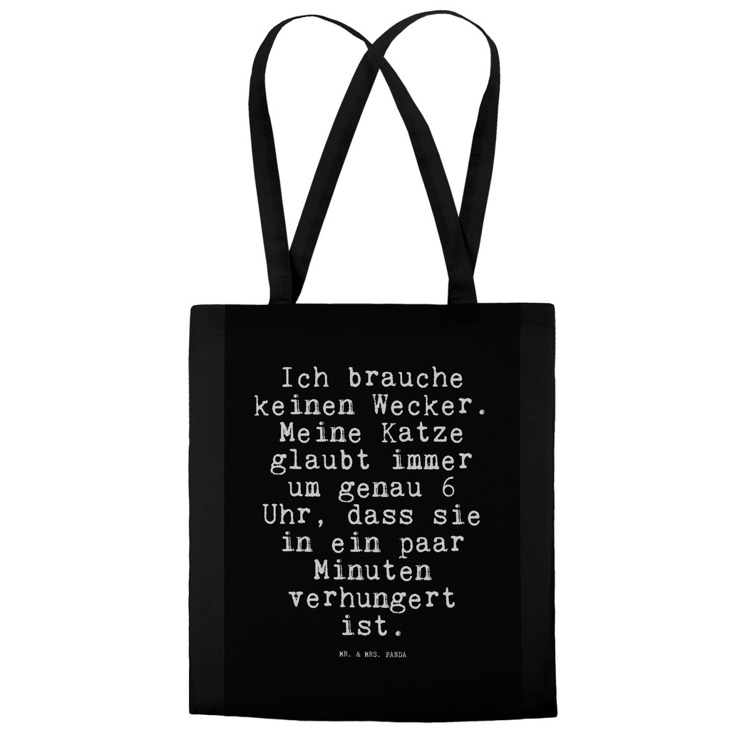 Tragetasche Ich brauche keinen Wecker.... Beuteltasche, Beutel, Einkaufstasche, Jutebeutel, Stoffbeutel, Tasche, Shopper, Umhängetasche, Strandtasche, Schultertasche, Stofftasche, Tragetasche, Badetasche, Jutetasche, Einkaufstüte, Laptoptasche, Spruch, Sprüche, lustige Sprüche, Weisheiten, Zitate, Spruch Geschenke, Spruch Sprüche Weisheiten Zitate Lustig Weisheit Worte